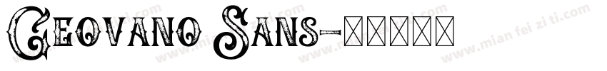 Geovano Sans字体转换